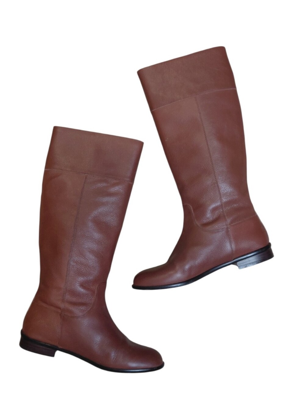 Banana Republic Brown Leather Knee High Riding Boots Size 6